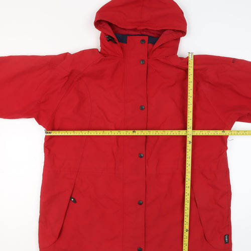 Regatta Women's Red Waterproof Hooded Rain Jacket Size 18