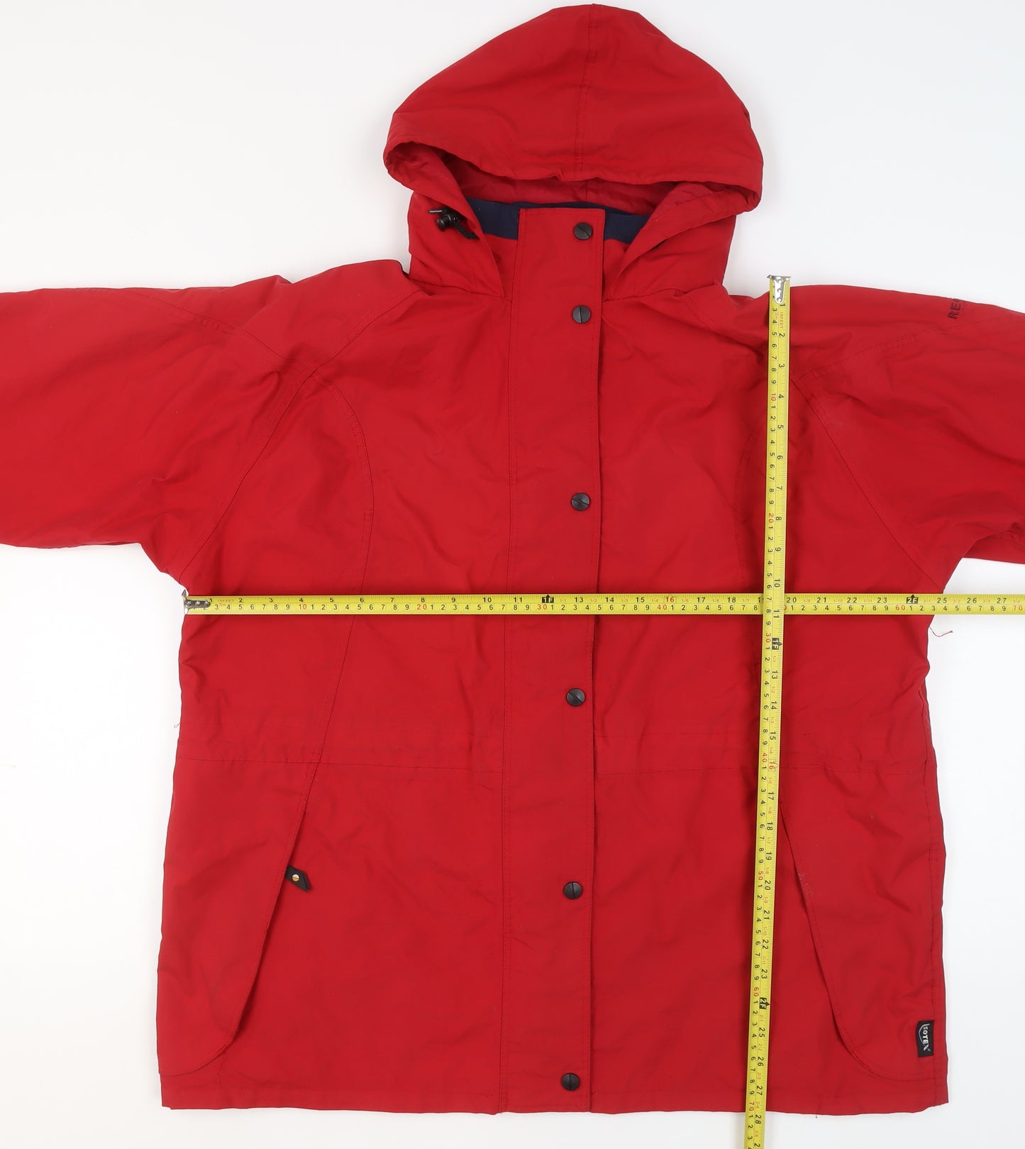 Regatta Women's Red Waterproof Hooded Rain Jacket Size 18