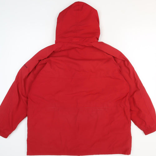 Regatta Women's Red Waterproof Hooded Rain Jacket Size 18