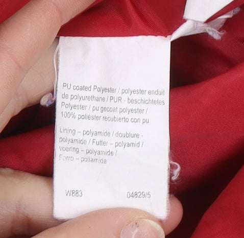 Regatta Women's Red Waterproof Hooded Rain Jacket Size 18