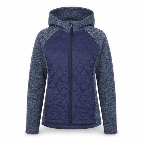 Mountain Warehouse Women's Blue Full Zip Quilted Hoodie UK 18