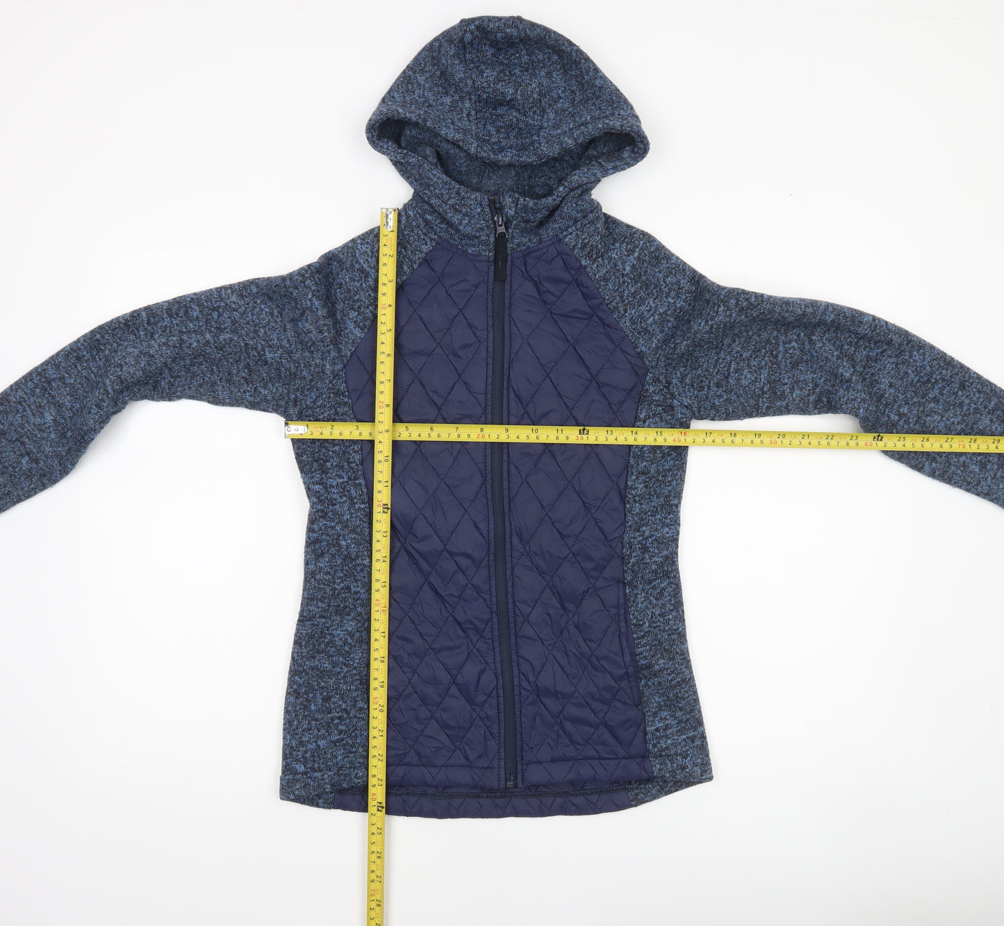 Mountain Warehouse Women's Blue Full Zip Quilted Hoodie UK 18