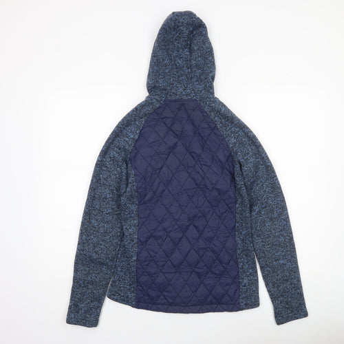 Mountain Warehouse Women's Blue Full Zip Quilted Hoodie UK 18