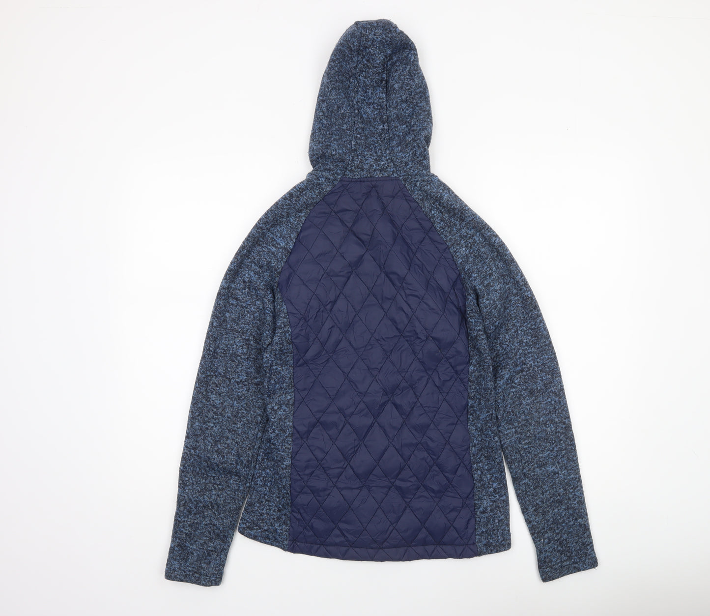 Mountain Warehouse Women's Blue Full Zip Quilted Hoodie UK 18