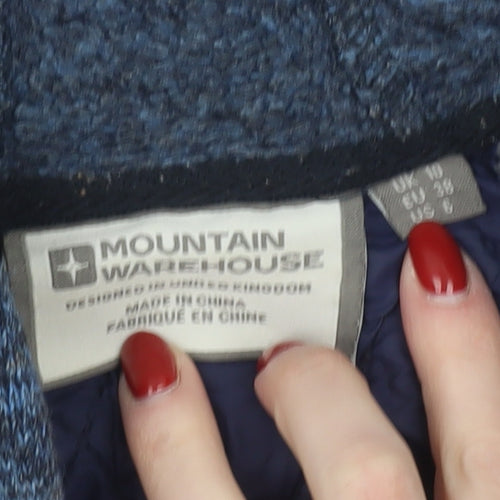 Mountain Warehouse Women's Blue Full Zip Quilted Hoodie UK 18