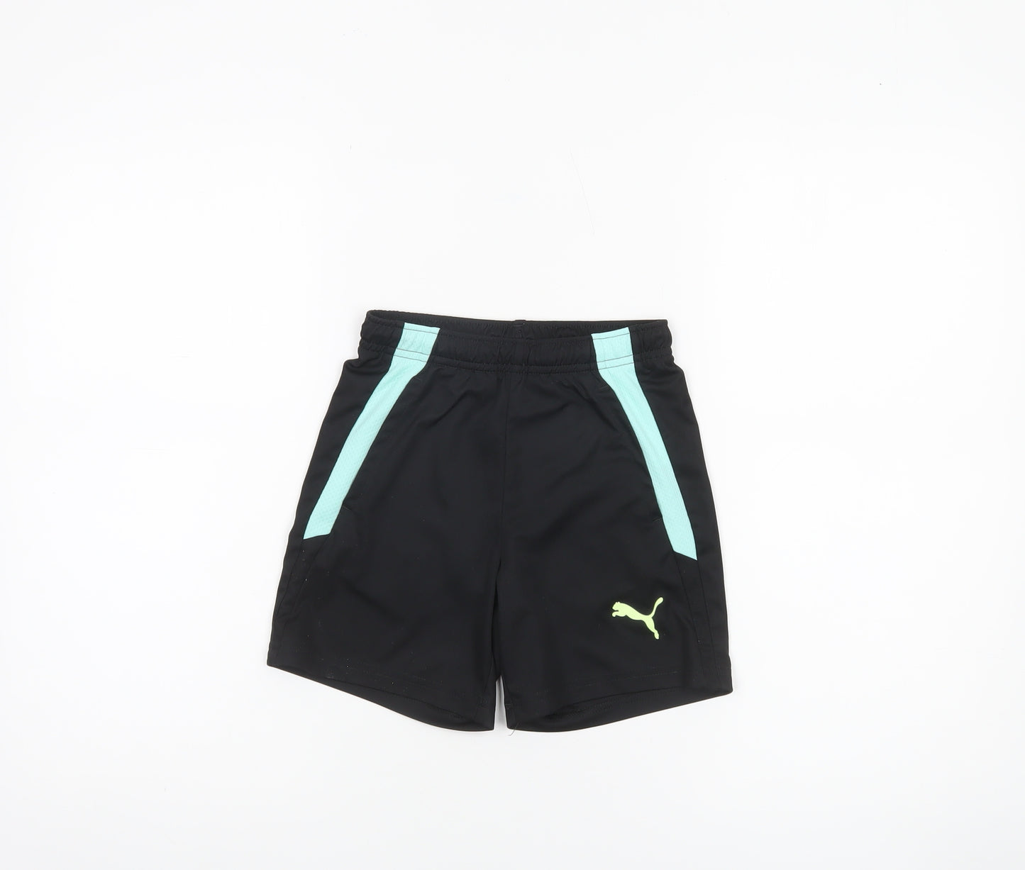 Puma Boys Black Athletic Activewear Shorts Size 7-8 Years Polyester