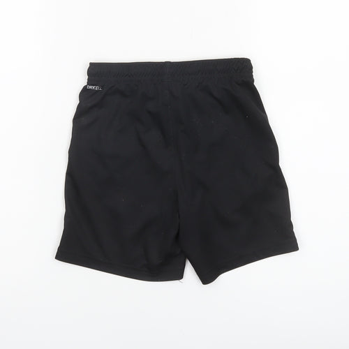 Puma Boys Black Athletic Activewear Shorts Size 7-8 Years Polyester