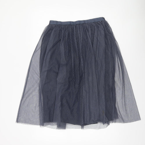Needle & Thread Women's Blue A-Line Polka Dot Tulle Midi Skirt UK 10