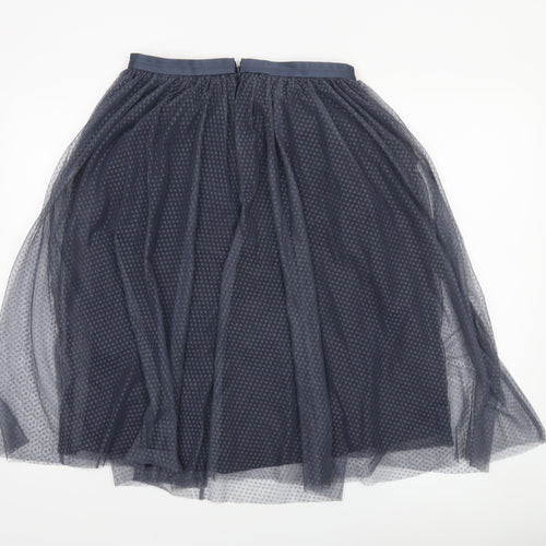 Needle & Thread Women's Blue A-Line Polka Dot Tulle Midi Skirt UK 10