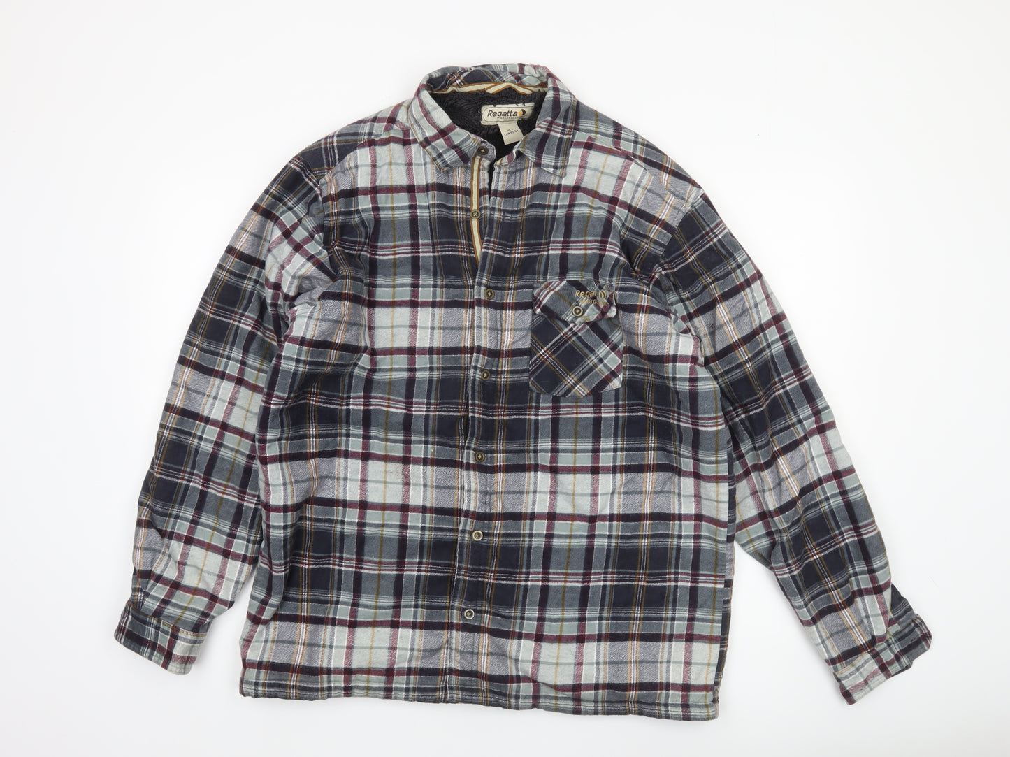 Regatta Men’s Multicoloured L Checked Lined Flannel Jacket
