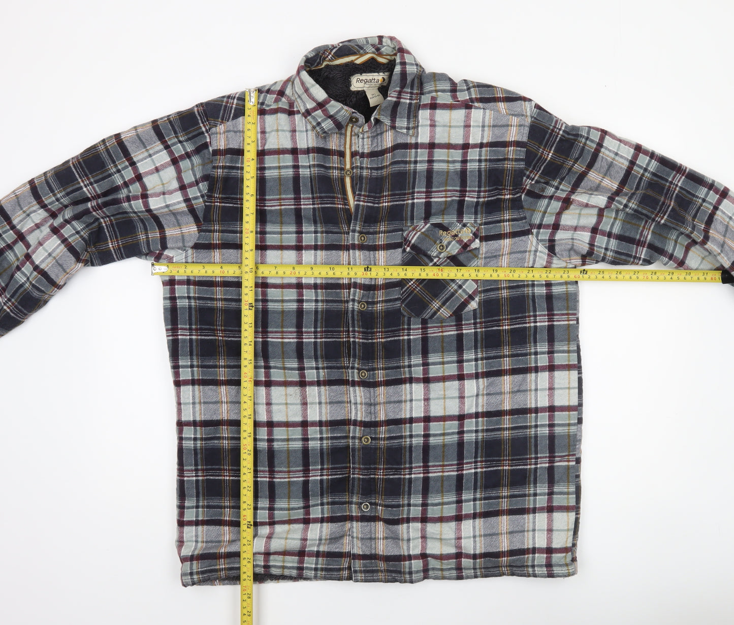 Regatta Men’s Multicoloured L Checked Lined Flannel Jacket