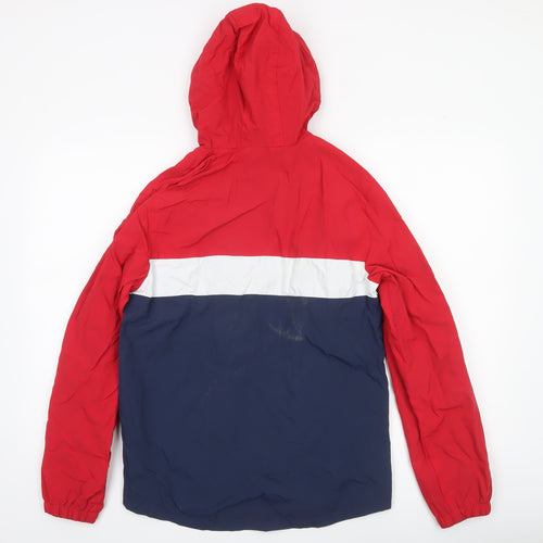 St. Bernard for Dunnes Stores Men's Red Blue Hooded Windbreaker Jacket 34in