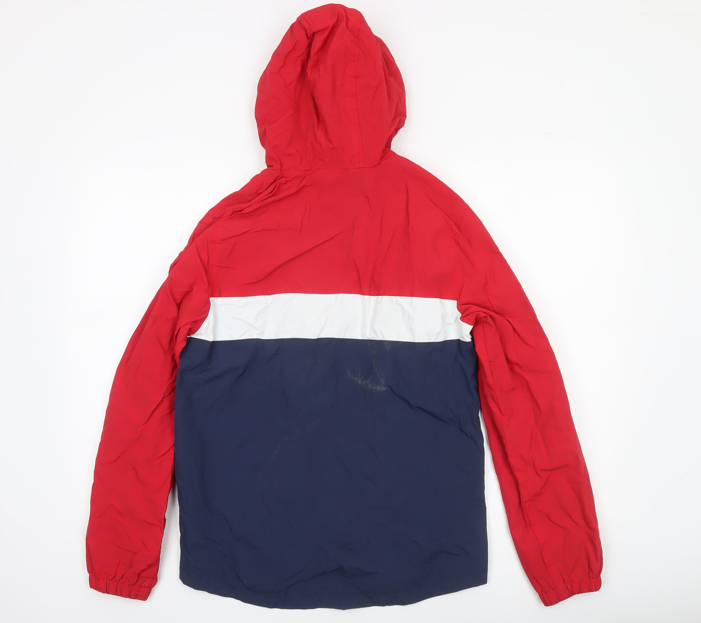 St. Bernard for Dunnes Stores Men's Red Blue Hooded Windbreaker Jacket 34in