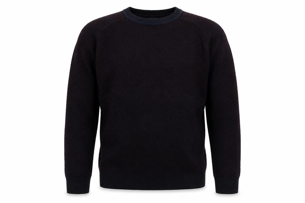 Burton Menswear London Men's Black Crew Neck Acrylic Jumper M