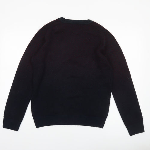 Burton Menswear London Men's Black Crew Neck Acrylic Jumper M