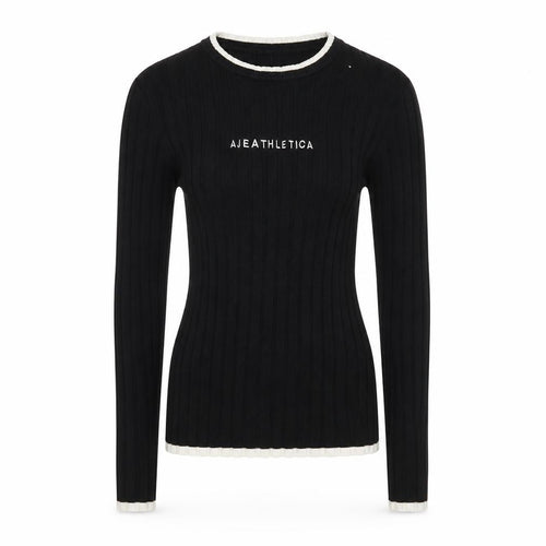 Aje Athletica Women's Black Size 8 Knit Slim Fit Jumper