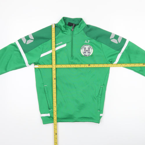 Stanno Boys Green 1/4 Zip Football Training Top 11-12 Years