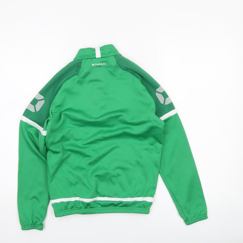 Stanno Boys Green 1/4 Zip Football Training Top 11-12 Years
