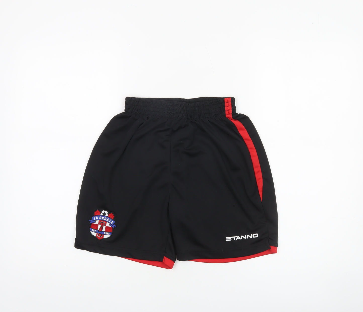 Stanno Boys Black S Athletic Football Shorts Lightweight Polyester