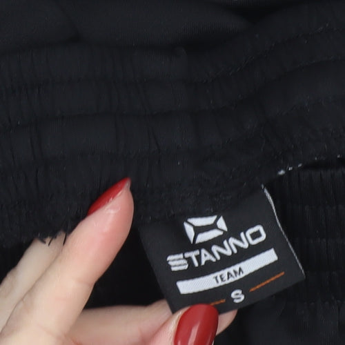 Stanno Boys Black S Athletic Football Shorts Lightweight Polyester