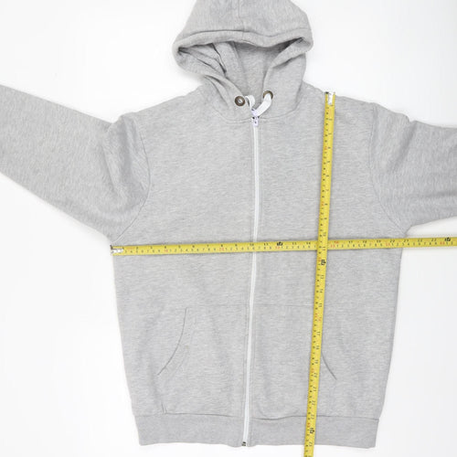 R.W.C Men’s Grey Full Zip Hoodie Sweatshirt Size L Regular Fit