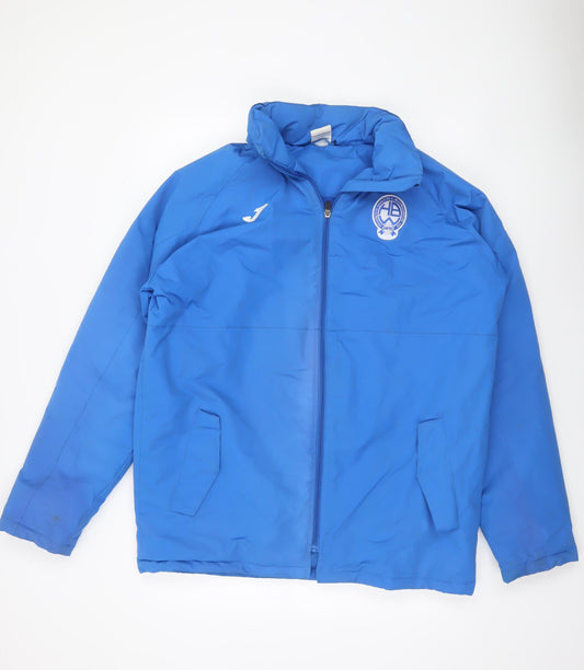 Joma Men's Blue Medium Puffer Jacket Winter Sportswear