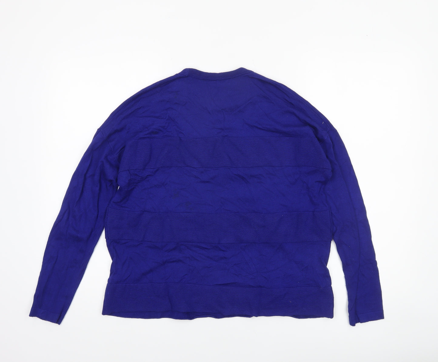 Dorothy Perkins Women's Blue Crew Neck Long Sleeve Jumper Size 12