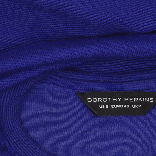 Dorothy Perkins Women's Blue Crew Neck Long Sleeve Jumper Size 12