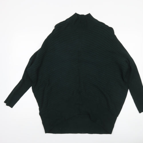 River Island Women’s Green Mock Neck Ribbed Knit Jumper Size S