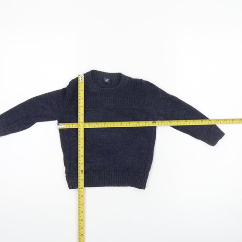 babyGap Boys Navy Blue Cotton Crew Neck Pullover Jumper 2 Years