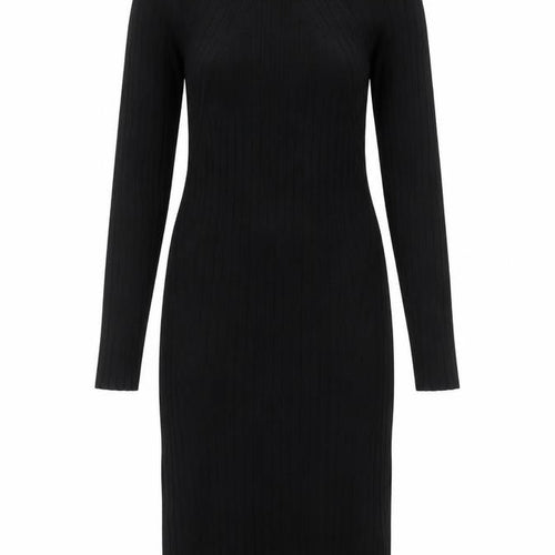 Abercrombie & Fitch Women’s Black Tall Bodycon Knit Dress Size M