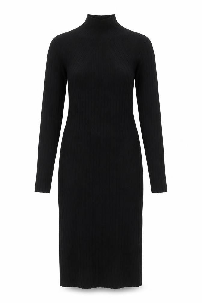 Abercrombie & Fitch Women’s Black Tall Bodycon Knit Dress Size M