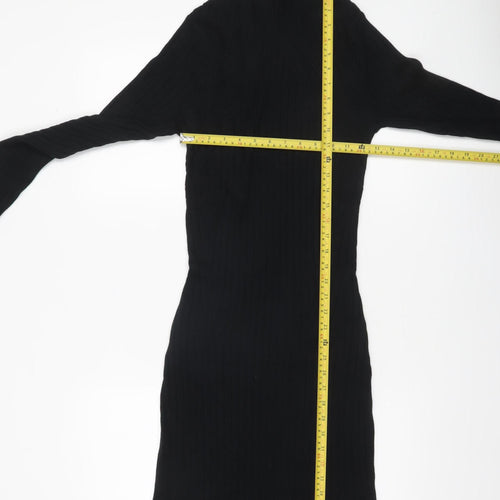Abercrombie & Fitch Women’s Black Tall Bodycon Knit Dress Size M