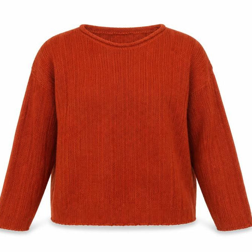 OVS Women’s Orange Chunky Knit Acrylic Jumper Size 12