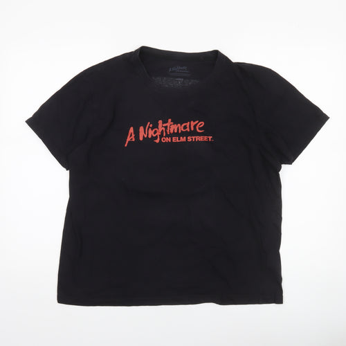A Nightmare On Elm Street Women's Black L Horror Movie T-Shirt