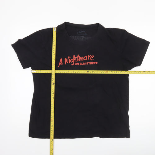 A Nightmare On Elm Street Women's Black L Horror Movie T-Shirt