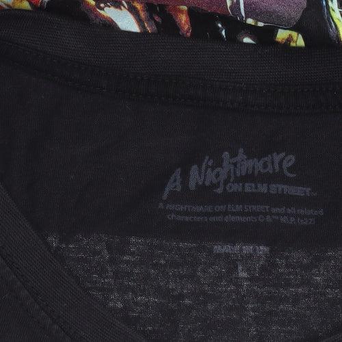 A Nightmare On Elm Street Women's Black L Horror Movie T-Shirt