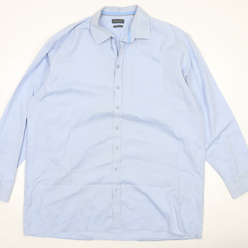 Jupiter Men's Blue Regular Fit Long Sleeve Cotton Formal Shirt XL