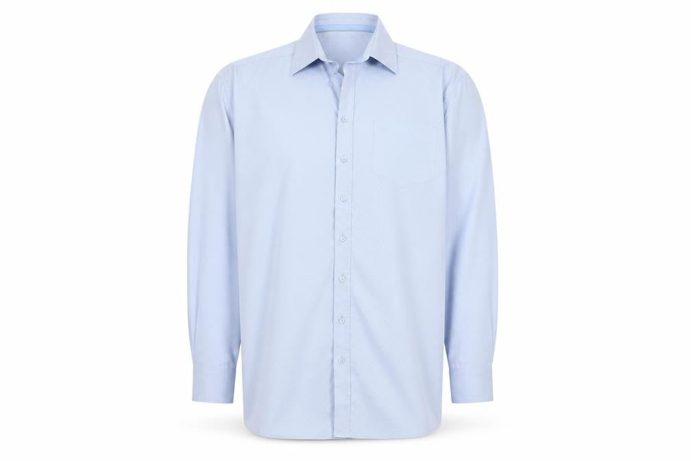 Jupiter Men's Blue Regular Fit Long Sleeve Cotton Formal Shirt XL