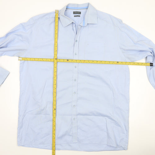 Jupiter Men's Blue Regular Fit Long Sleeve Cotton Formal Shirt XL