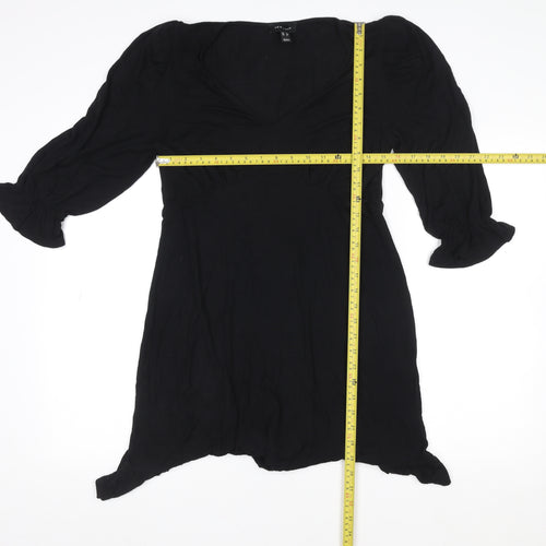 New Look Women’s Black A-Line Knee Length Dress Size 12