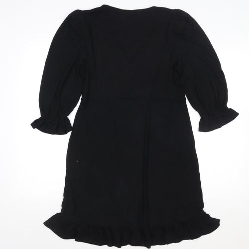 New Look Women’s Black A-Line Knee Length Dress Size 12