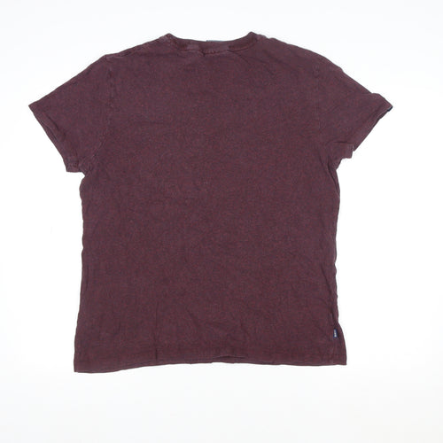 Superdry Men's XL Red Organic Cotton Crew Neck T-Shirt