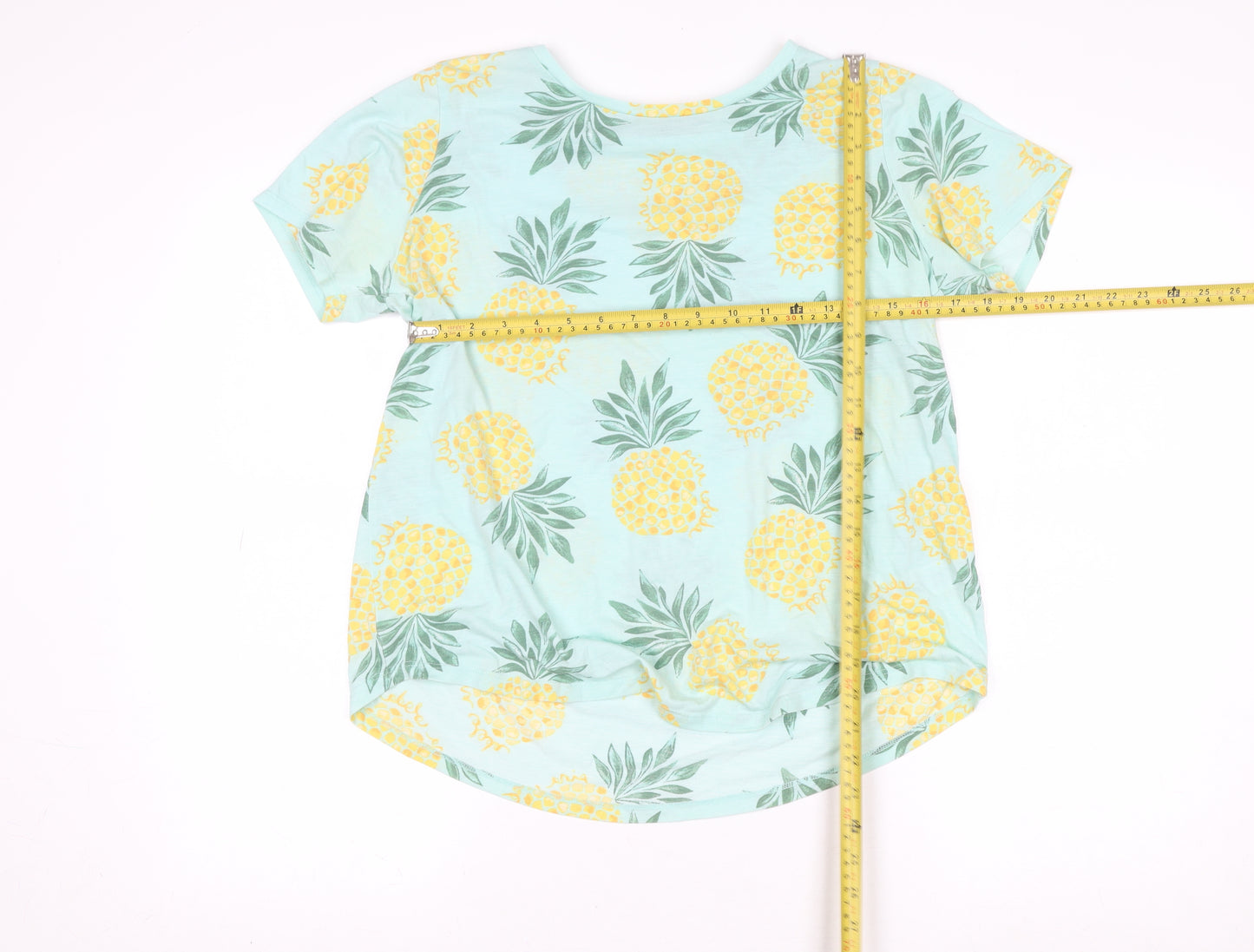 Marks and Spencer Women’s Green Pineapple Print T-Shirt Size 14