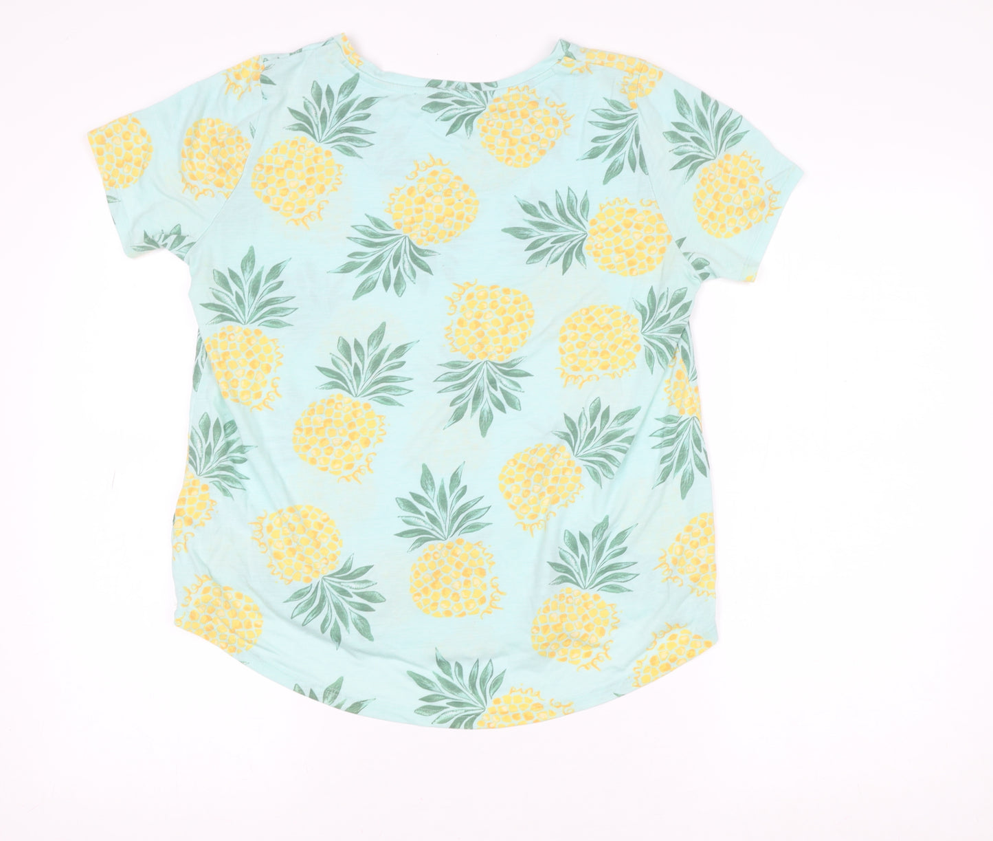 Marks and Spencer Women’s Green Pineapple Print T-Shirt Size 14