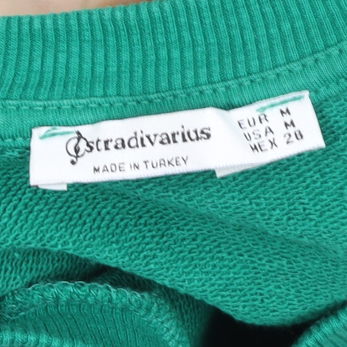 Stradivarius Womens Green Palm Springs Sweatshirt Size 12