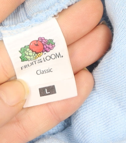 Fruit of the Loom Women Light Blue Classic Pullover Hoodie L