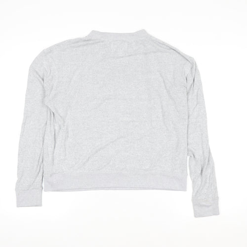 Next Women’s Grey Long Sleeve Crew Neck Jersey Top M