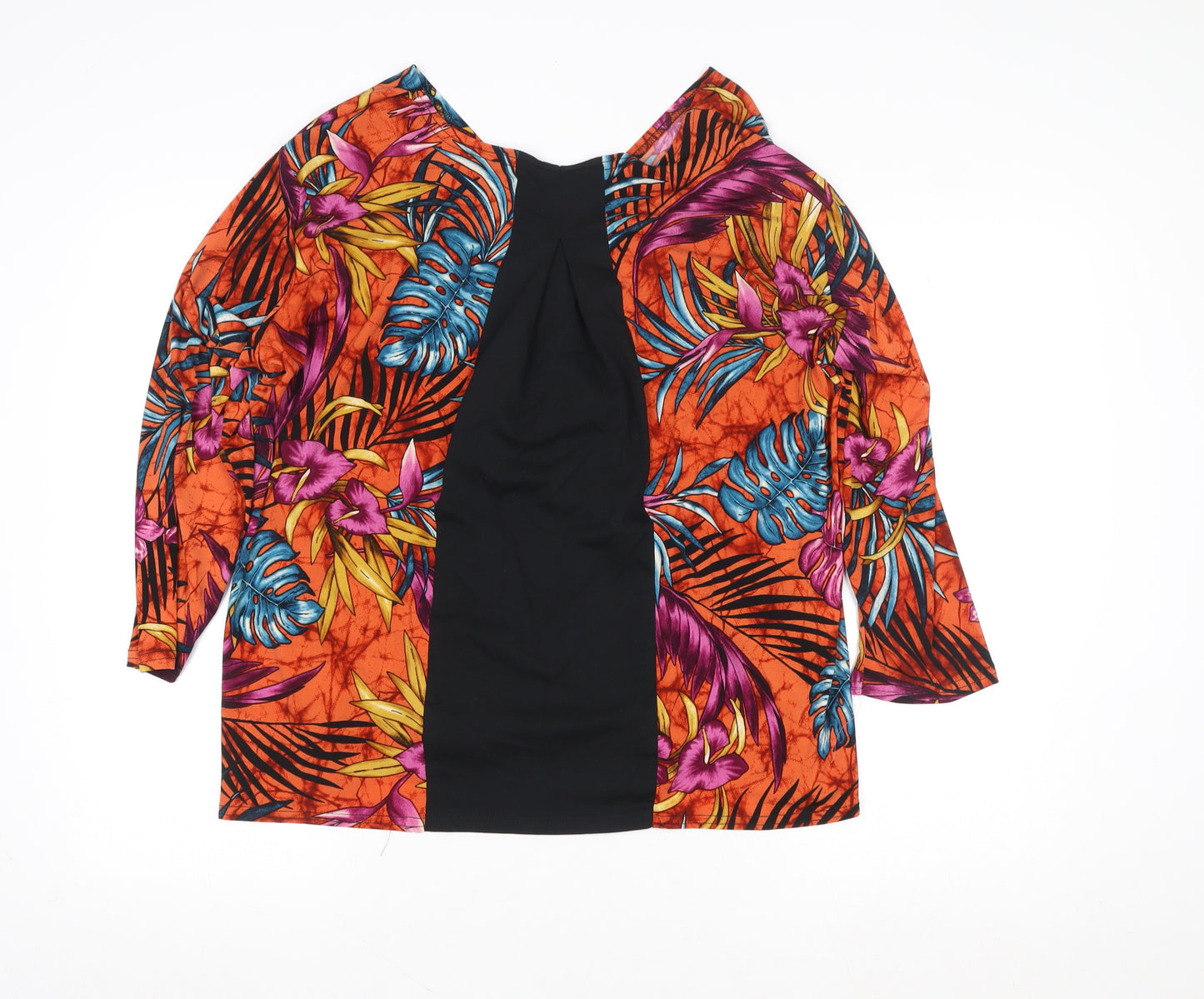 Primark Women’s Multicoloured Tropical Wrap Top Size 16