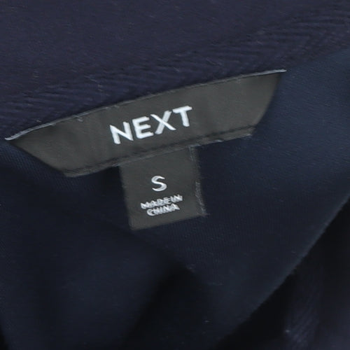 Next Women Navy Blue Collared Pullover Sweatshirt Size S